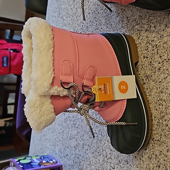 Pink Winter Boots Waterpfroot size 2 - Picture 2 of 5